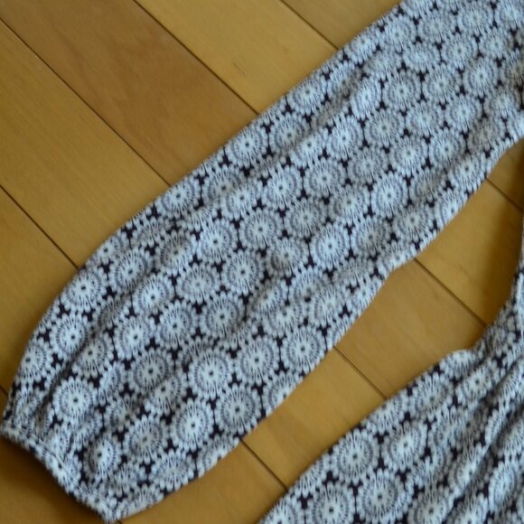 Boden Linen Blend Dress Floral Long Sleeve Pockets Tassel Tie Size 8R - Picture 6 of 14